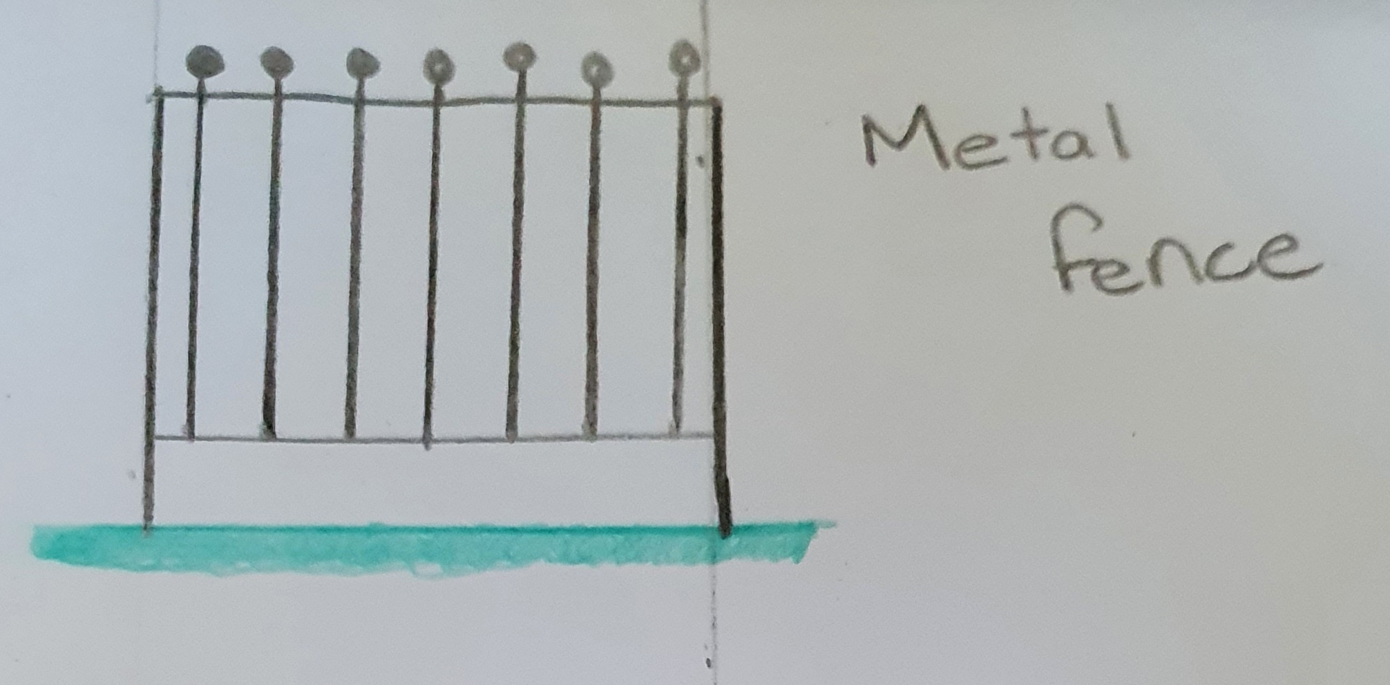 prop fence sketch